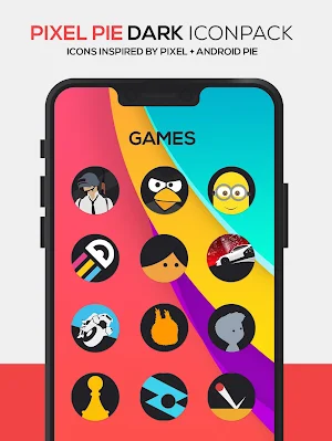 Pixel Pie DARK Icon Pack Screenshot 2