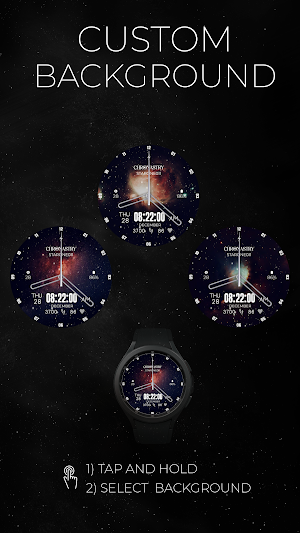 Cosmic Watch Face STARONE011 Screenshot 3