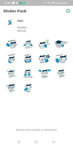 VBO Stickers Screenshot 0