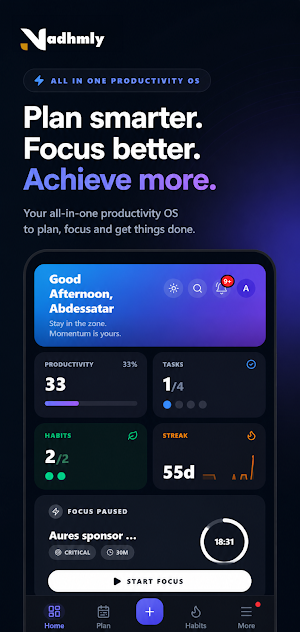 Nadhmly — Productivity OS Screenshot 0