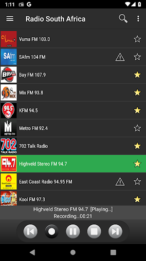 RADIO SOUTH AFRICA Screenshot 3