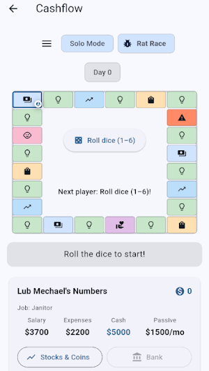 Investing Game - Rat Race Game Screenshot 0