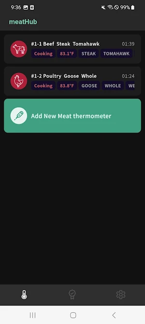 meatHub Smart Meat Thermometer Screenshot 2
