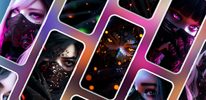 Girl Mask Wallpapers Screenshot 0