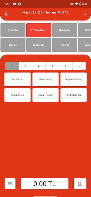 Bilnex Restoran Mobil Screenshot 2