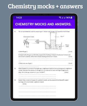 Chemistry; mocks & answers Screenshot 1