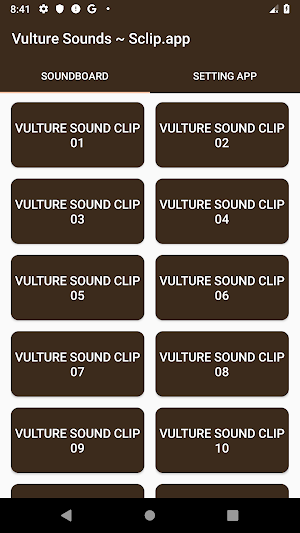 Vulture Sound Collections ~ Sclip.app Screenshot 0