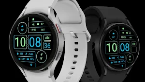ZKin Watch Face Cyan Light Screenshot 0