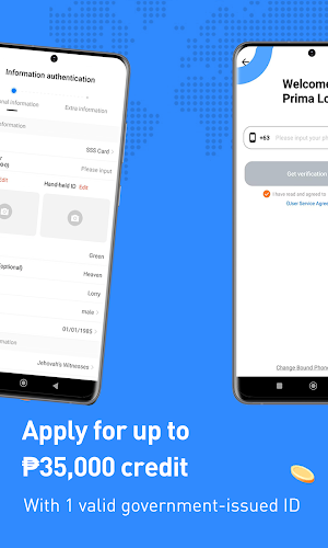 PRIMA LOAN-Online Peso Lending Screenshot 1