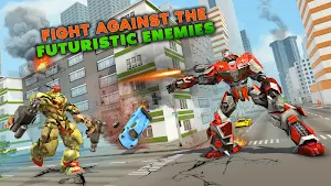 Real Air Jet Fighter - Grand Robot Shooting Games Screenshot 2