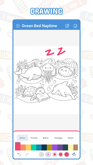 Sea Animals Coloring Game Screenshot 3