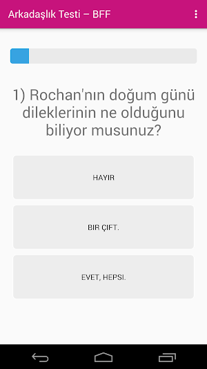 Arkadaşlık Testi  - BFF Testi Screenshot 1