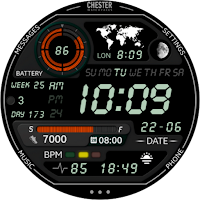 Chester LCD watch face