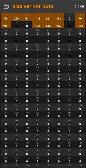 AIR2DMX simple DESK ArtNet DMX Screenshot 1