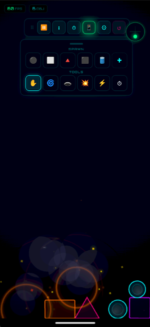 Neon Physics Sandbox Screenshot 2