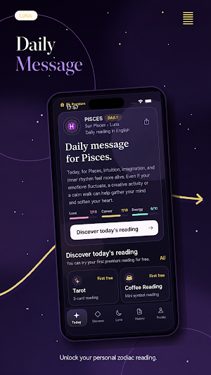 Luna Horoscope & Tarot Screenshot 1