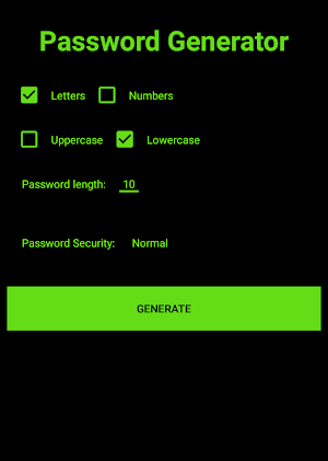 Password Generator Screenshot 1