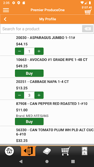 Premier ProduceOne Checkout Screenshot 1