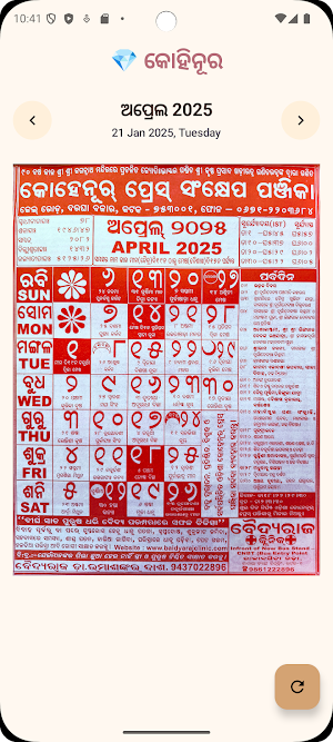 Kohinoor Odia Calendar 2025 Screenshot 3