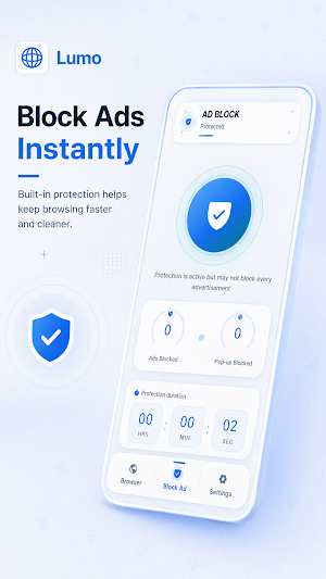 Lumo Browser: Ad Blocker Screenshot 2