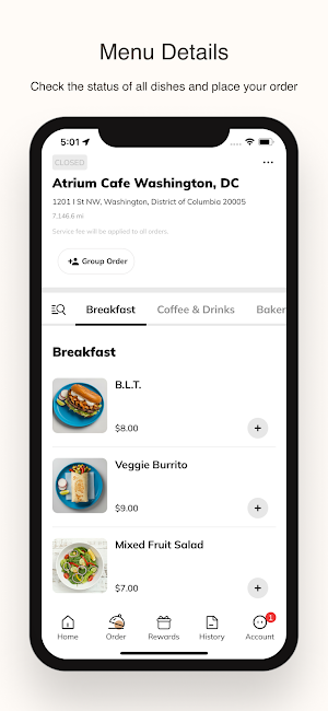 Atrium Cafe Screenshot 1
