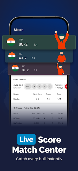 Cricket Score : Liveline Guru Screenshot 0