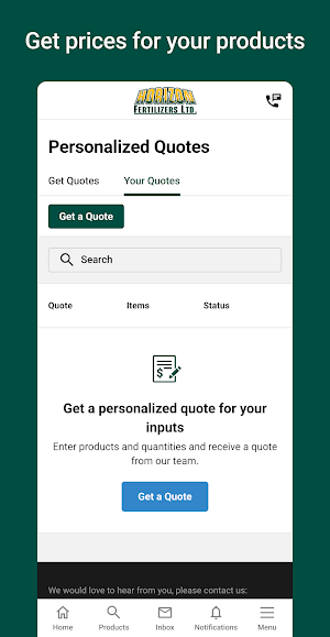Horizon Fertilizers Connect Screenshot 1