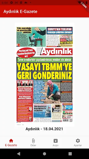 Aydınlık E-Gazete Screenshot 1