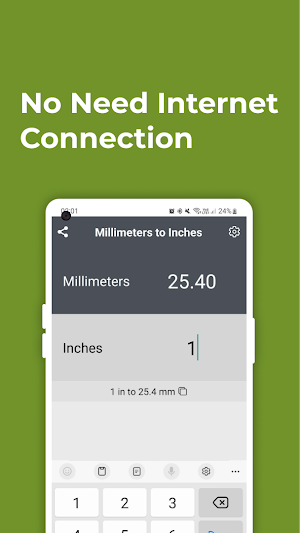 mm to Inch Converter Screenshot 1