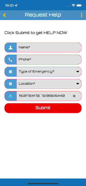 EMRGCY App Screenshot 1