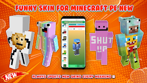 Funny Skin for Minecraft PE Screenshot 0