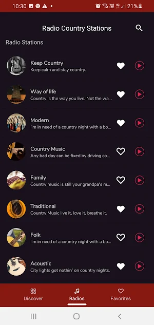Radio Country Screenshot 2