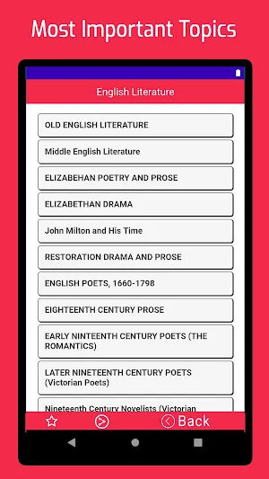 English Literature Screenshot 0