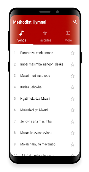 Methodist Hymn Book - Nziyo DzeMethodist Screenshot 2