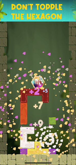 Temple Fall - Hexagon Drop Screenshot 3