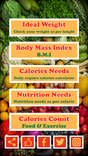Body & Calories Calculator Screenshot 0
