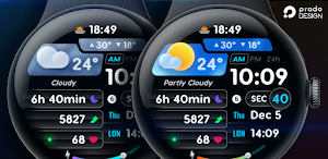 PRADO 72 Weather Watch Face Screenshot 0