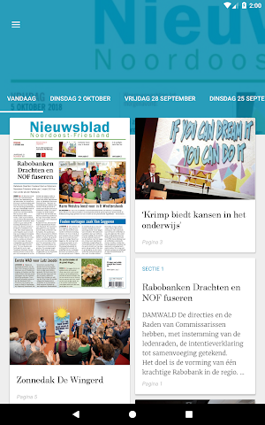 Nieuwsblad Noordoost Friesland Screenshot 0