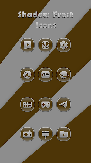 Shadow Frost Brown Icons Screenshot 2