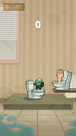 Imposter Jump: Toilet monster Screenshot 1