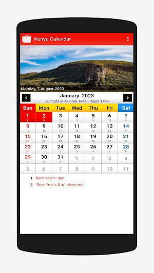 Kenya Calendar 2023 Screenshot 0