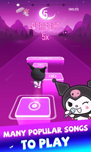 Sanrio Kuromi Cute Tiles Music Screenshot 0