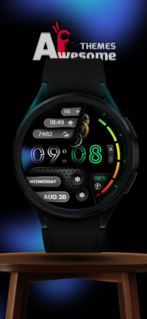 IronSync - Digital Watch Face Screenshot 0