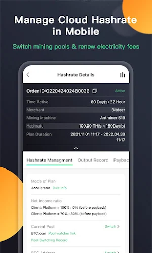 Bitdeer-Cloud Mining Services Screenshot 3
