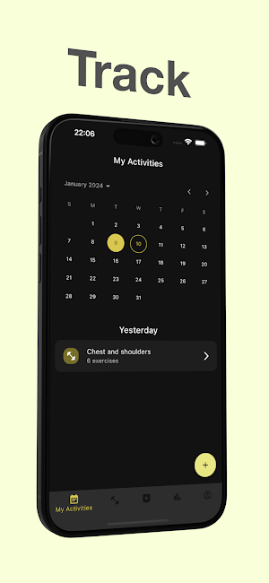 Fitness Journal: track workout Screenshot 0