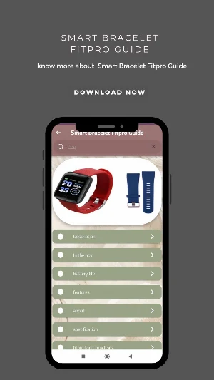 Smart Bracelet Fitpro Guide Screenshot 1