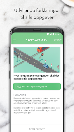 Teoriappen Bil - teoriprøven - teoritentamen Screenshot 2