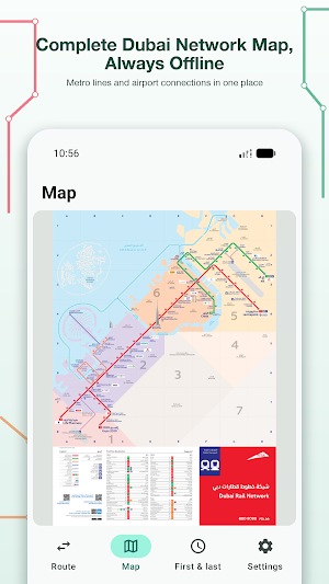 Dubai Metro: Map & Routes Screenshot 1