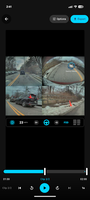 Sentry Editor: Tesla Dashcam Screenshot 2