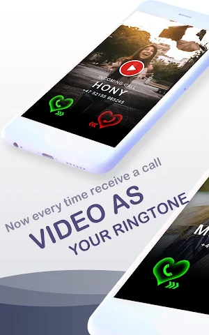 Incoming Call Screen with Video Ringtone Screenshot 0
